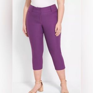 The 4-Season Slim Capri Work Pant, Imperial Purple